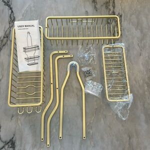 Gold Never Rust Shower Caddy
